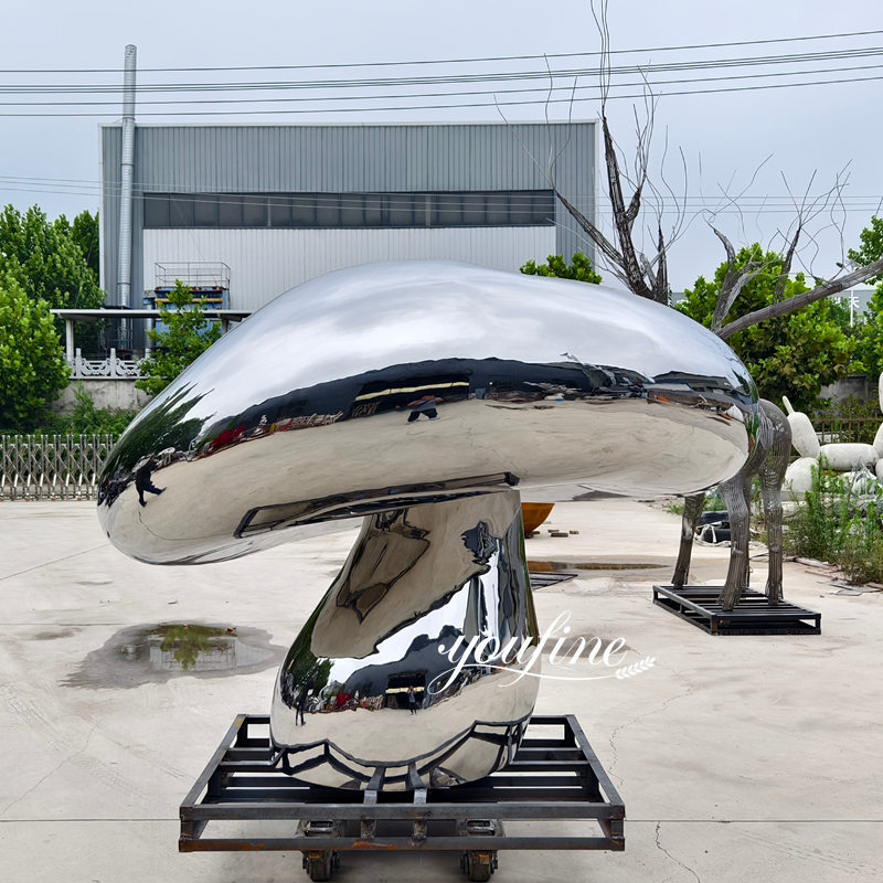 polished mushroom sculpture