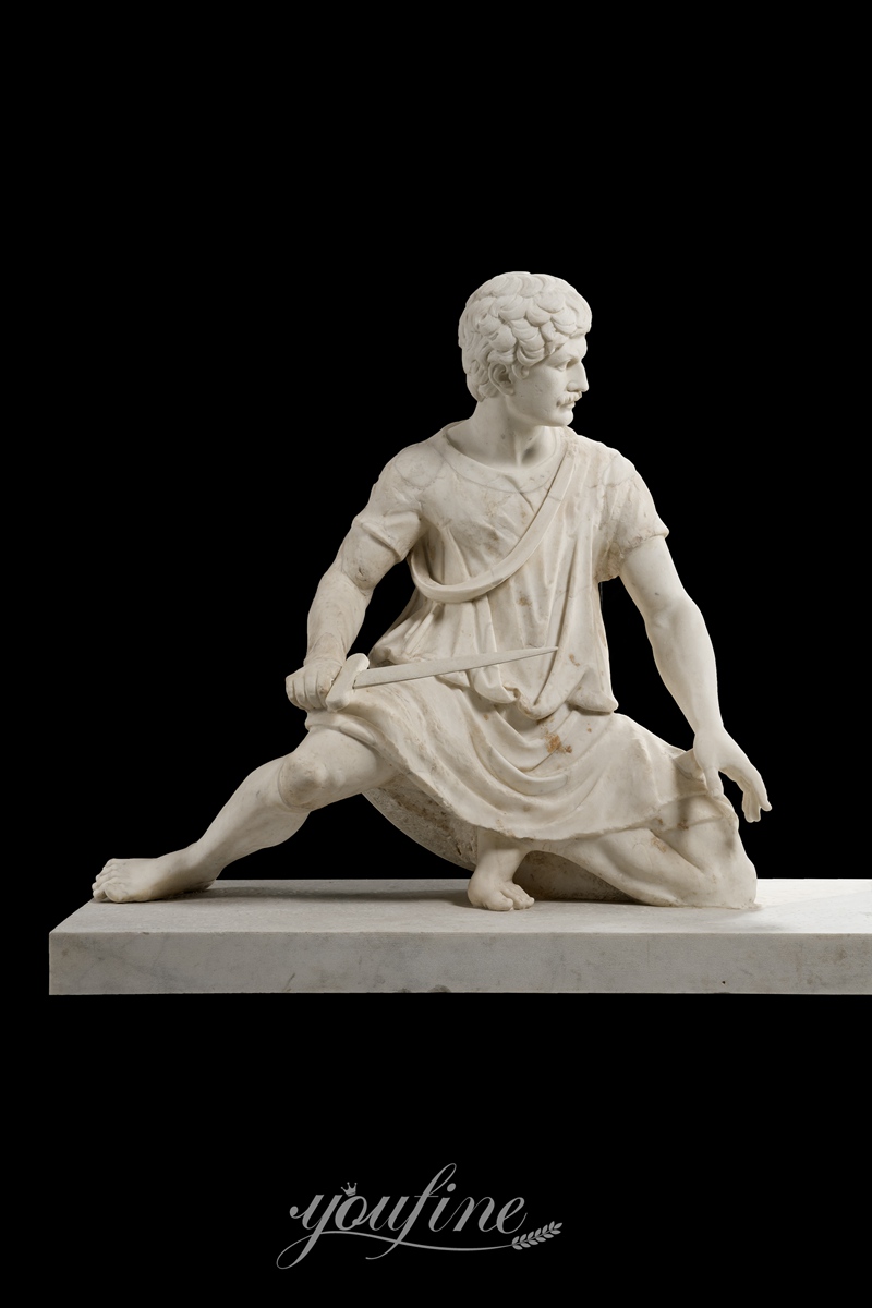 marble warrior statue