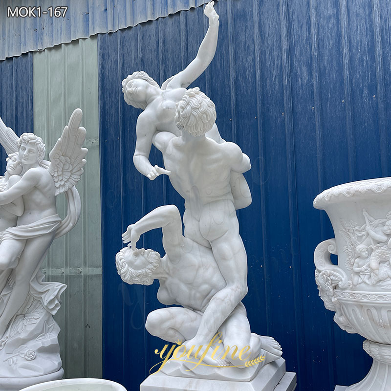 white Marble Abduction of a Sabine Woman Replica