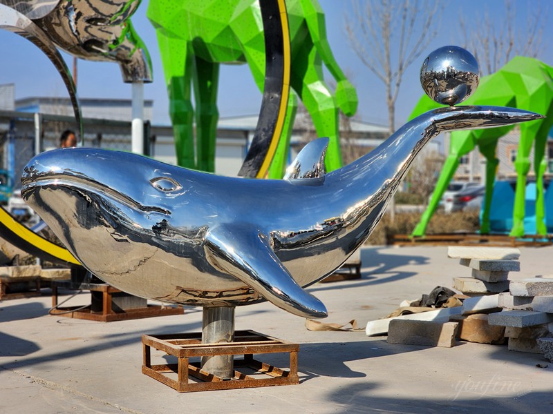 Brilliance Metal Whale Sculpture