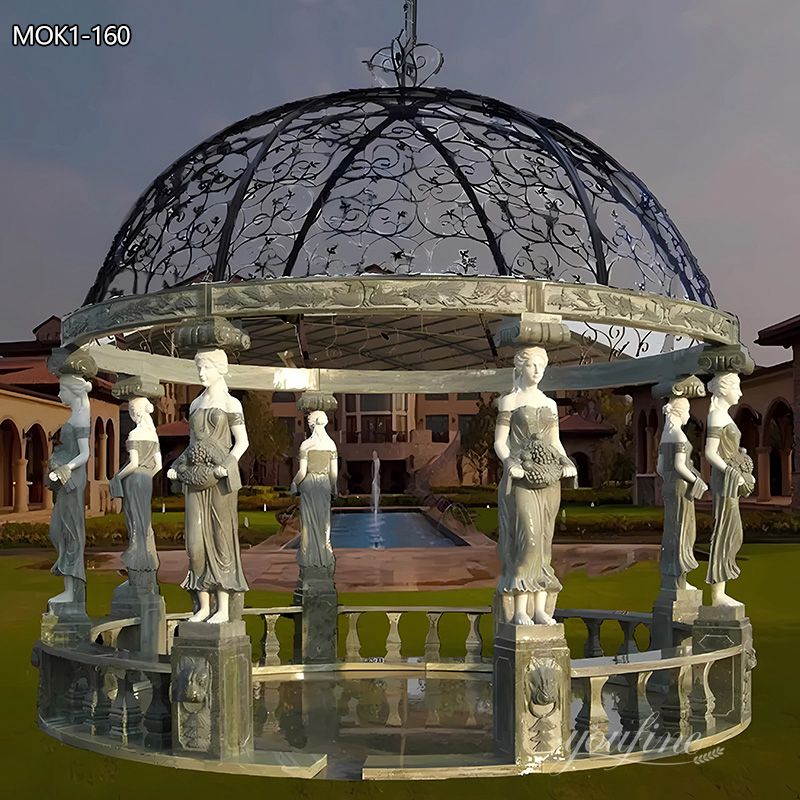 Custom-made Marble Gazebo for Outdoor Living MOK1-160