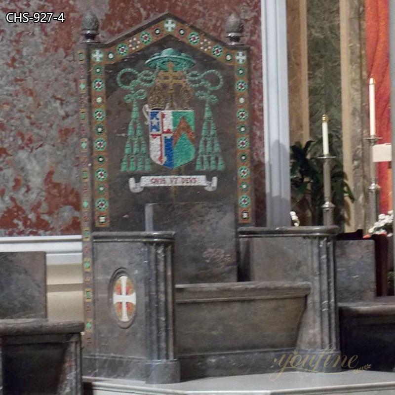 Exquisite Marble Cathedra Chair for Church CHS-927