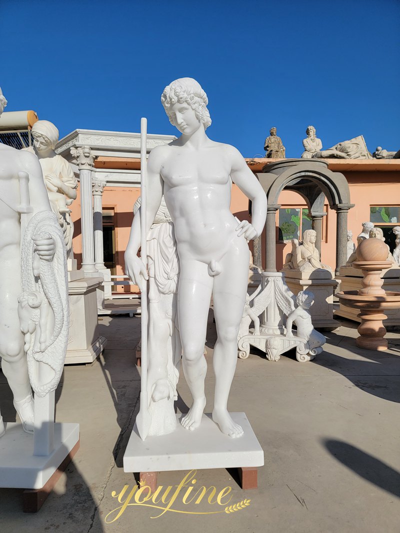 Greek God Apollo Marble Statue for Sale 3