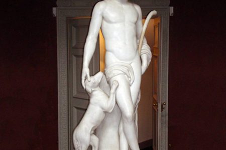 Hand Carved Greek God Apollo Marble Statue for Sale