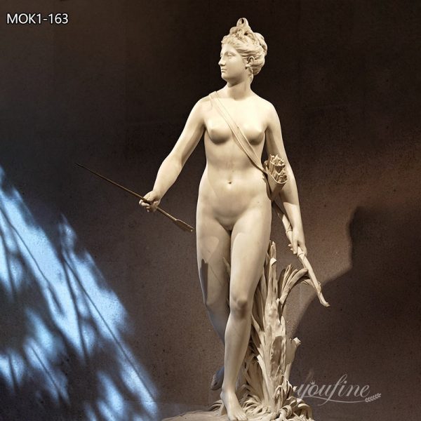 Stunning Marble Statue Of Diana The Huntress Garden Decor