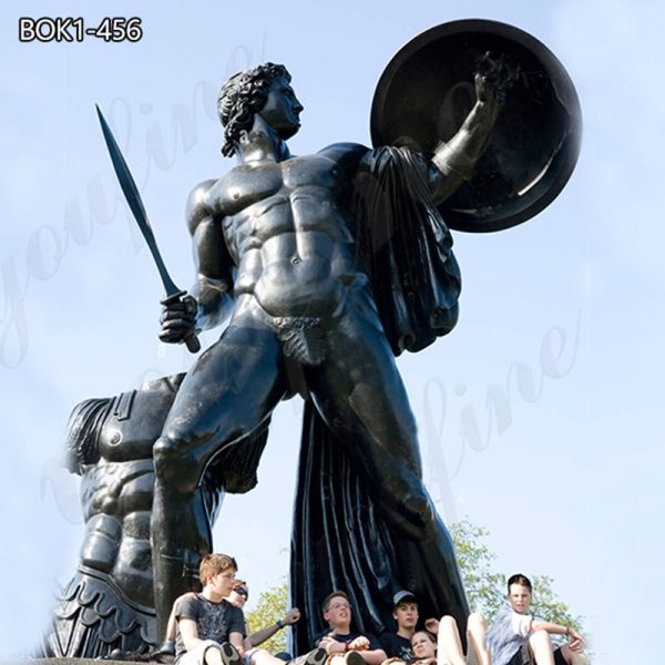 Exquisite Achilles Bronze Statue Ancient Greece Art for Sale BOK1-456