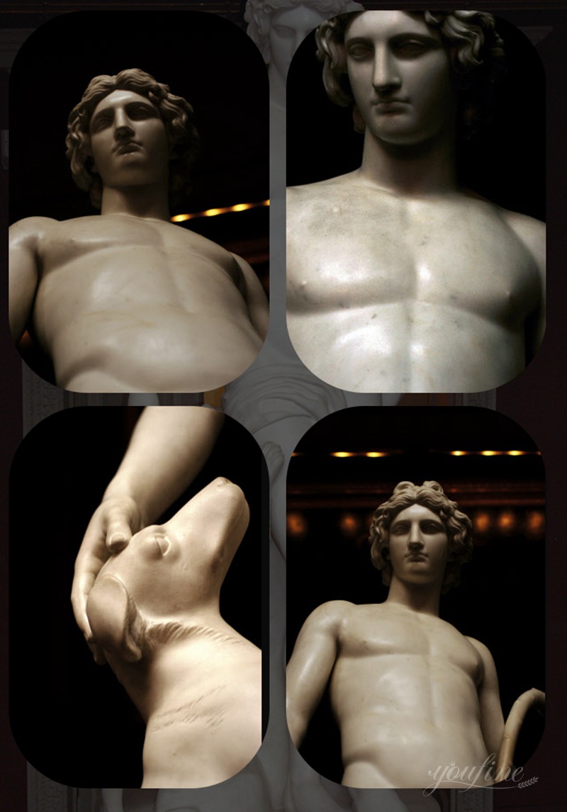 hand carved apollo marble statue (2)