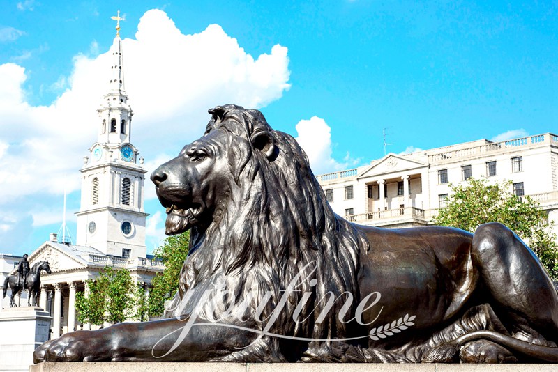 lion sculptures trafalgar square