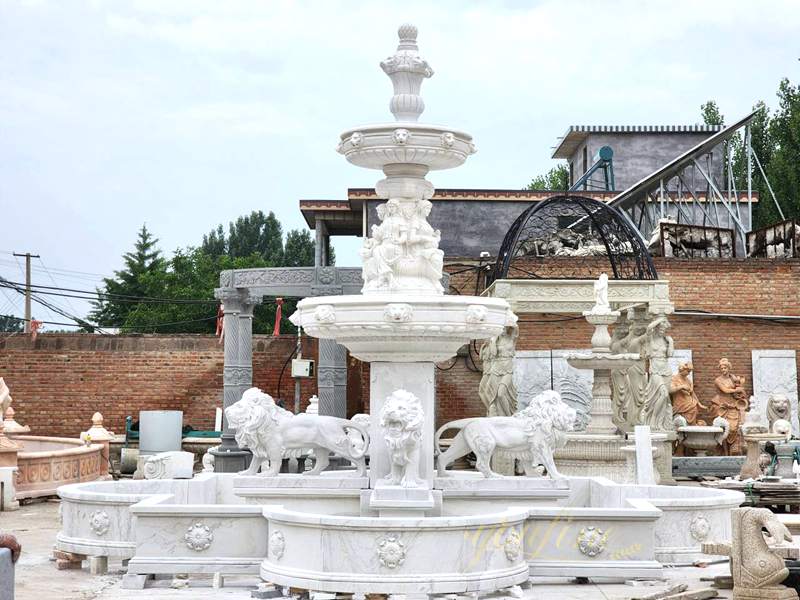 marble lion statue fountain from YouFine