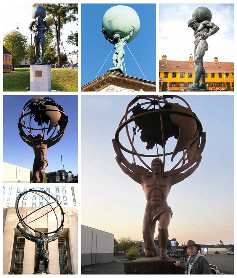 Atlas Bronze Statue