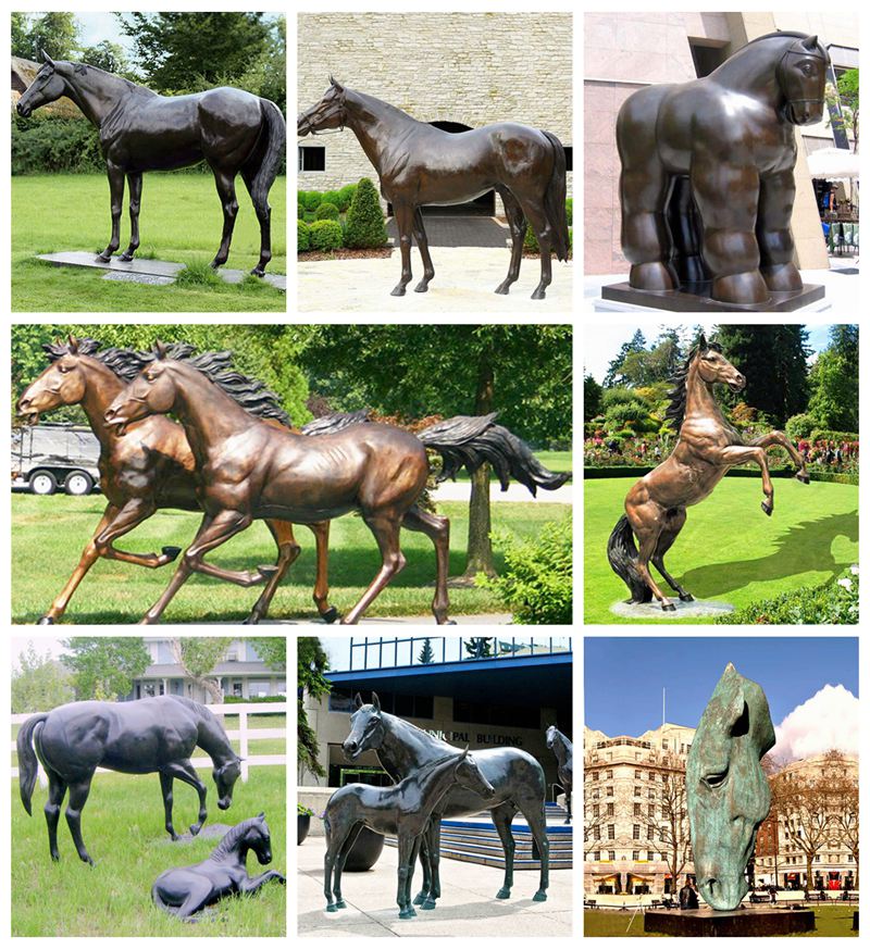 Bronze horse Statue Outdoor