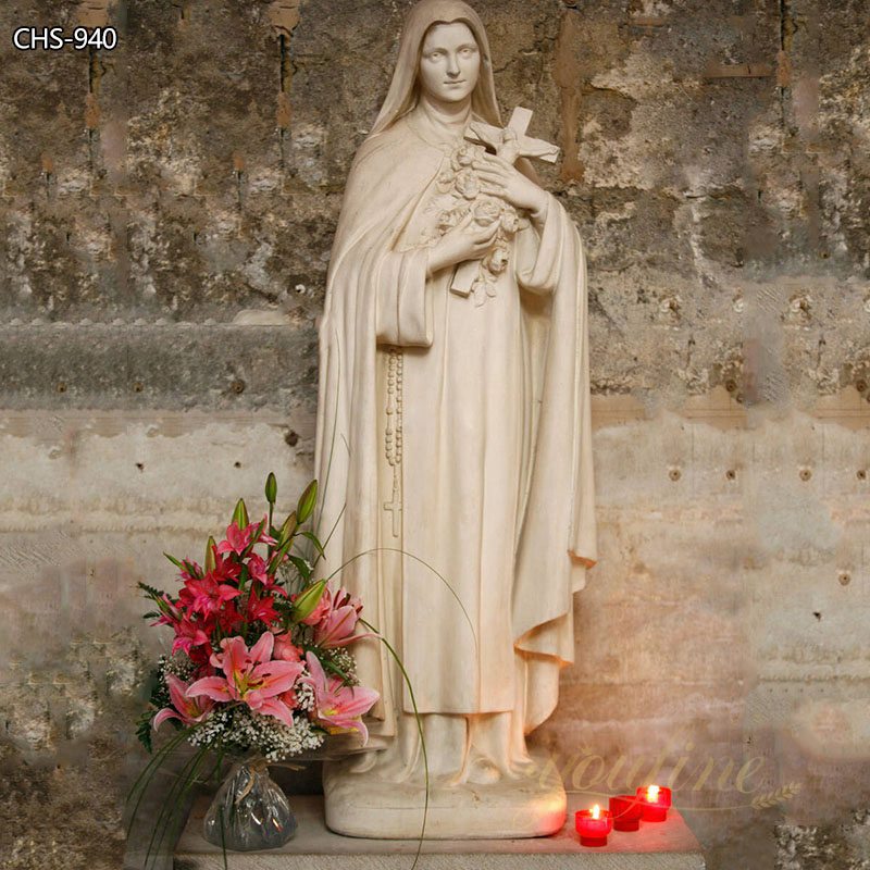 Marble Statue of St Therese the Little Flower for Outdoor Garden CHS-940