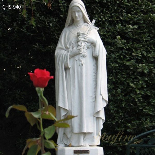 Marble Statue of St Therese the Little Flower for Outdoor Garden CHS-940