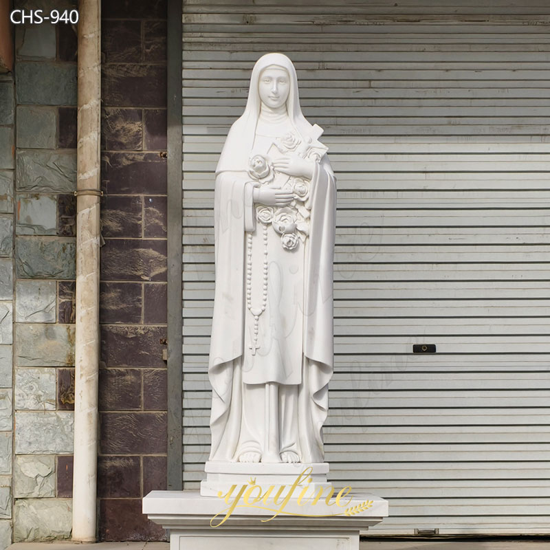 Marble Statue of St Therese the Little Flower