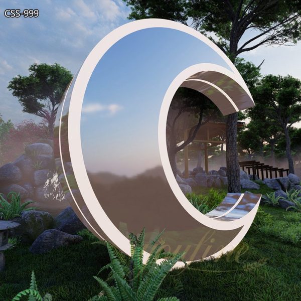 Modern Magical Metal Moon Sculpture for Lawn CSS-999