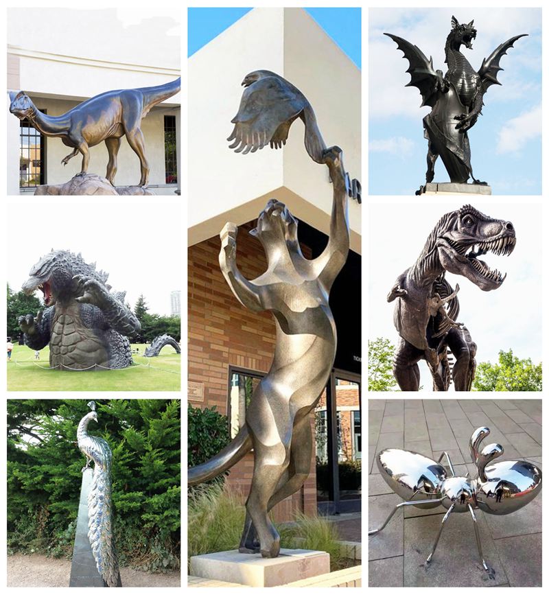 Mythical creatures statues
