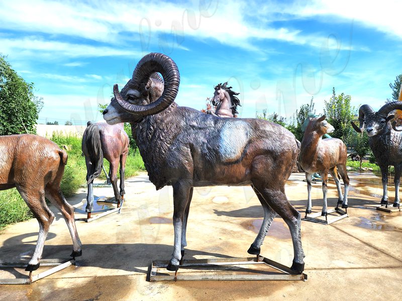 Stunning bronze ram statue for Decor and Souvenirs