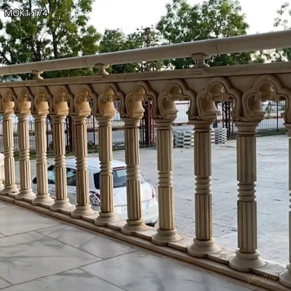 Wholesale Beige Marble Balusters from Manufacturer MOK1-174