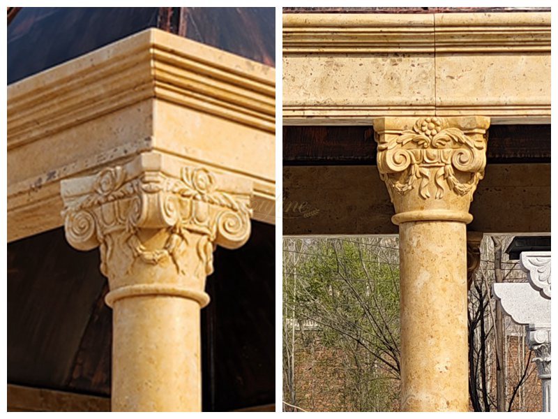 hand carved Large marble gazebo