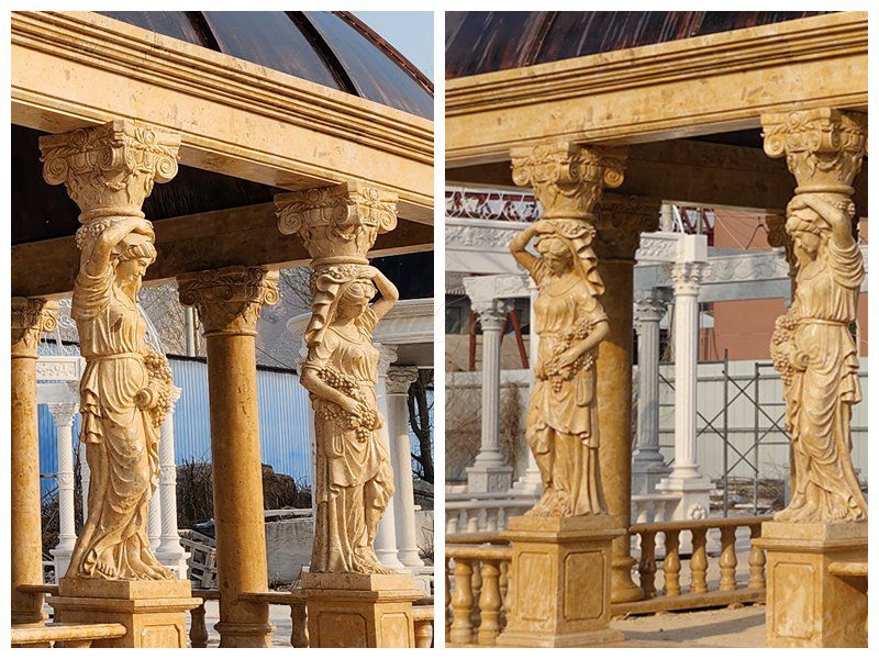 hand carved Large marble gazebo