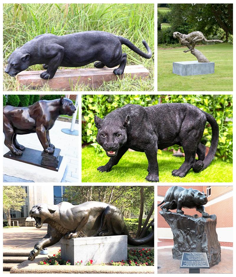 large Leopard statue