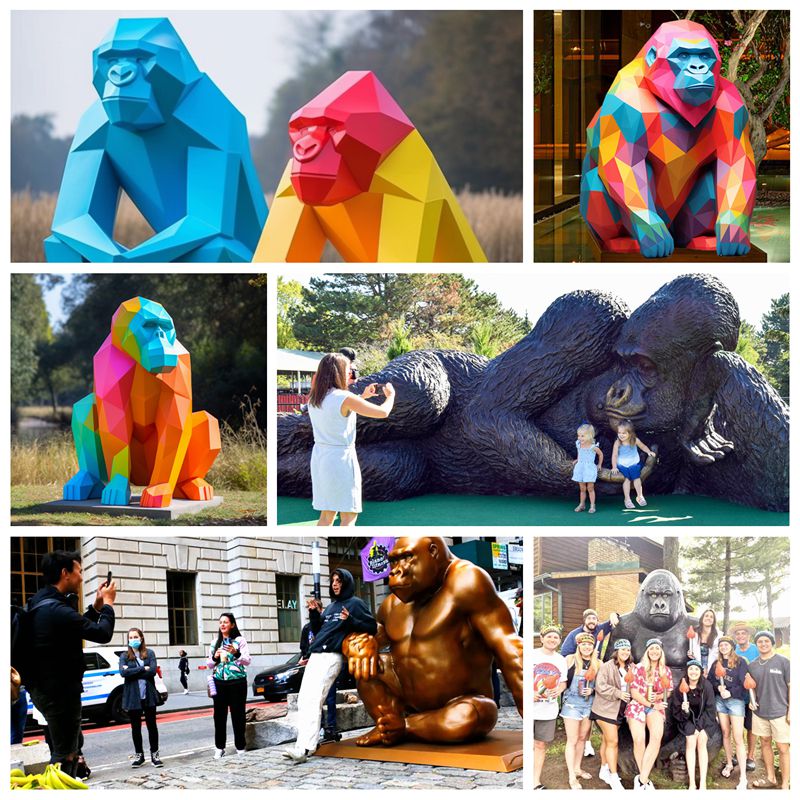 large gorilla statue