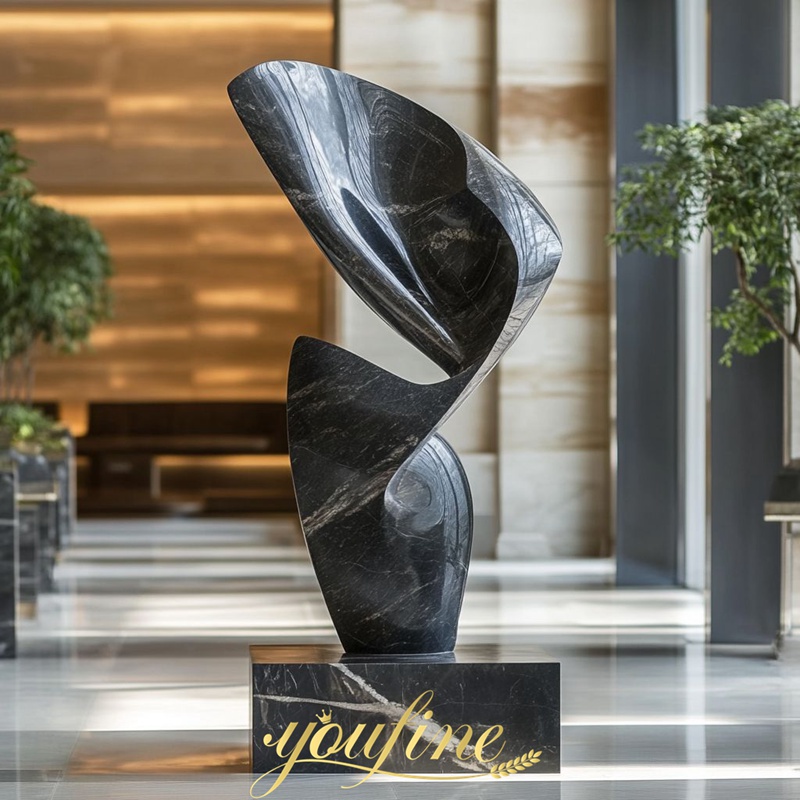 marble abstract hotel sculpture