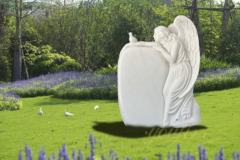 marble angel statue memorials