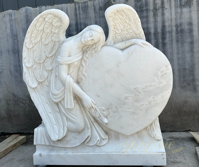 marble angel statue memorials