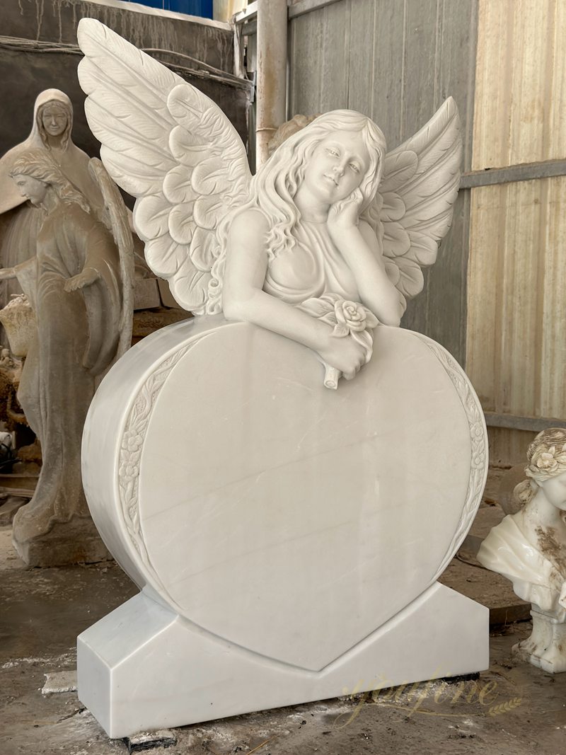 marble angel statue memorials