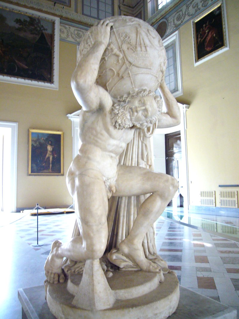 marble statue Atlas