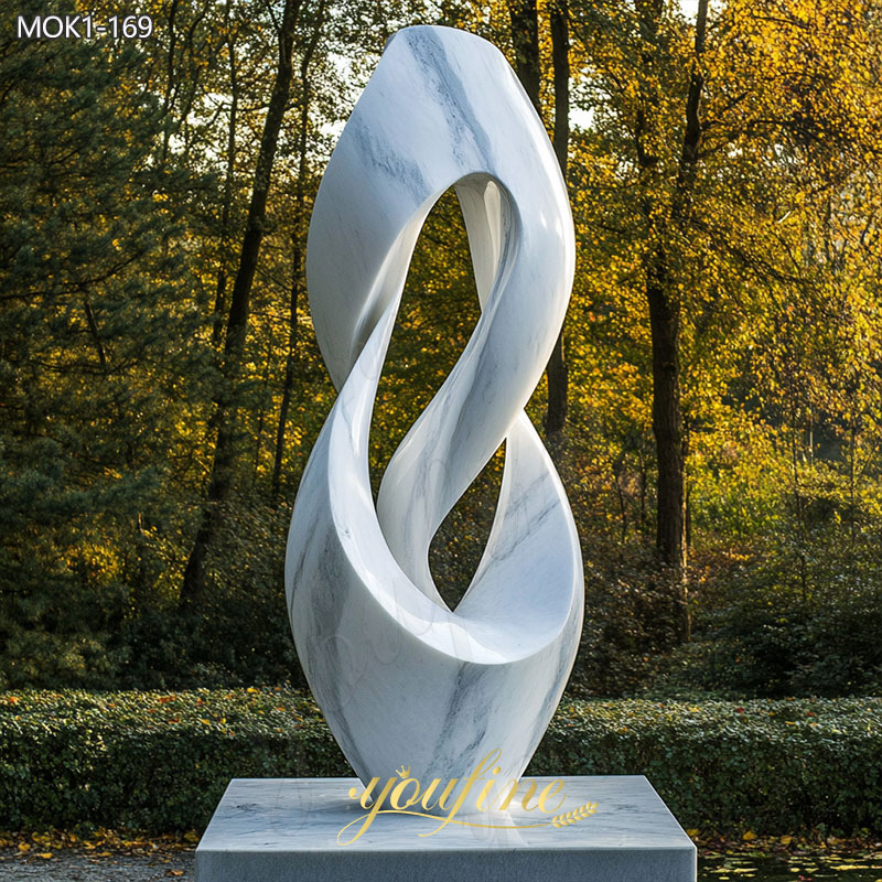 outdoor marble abstract sculpture