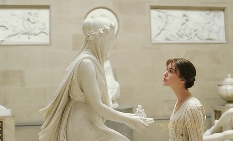 veiled marble statues