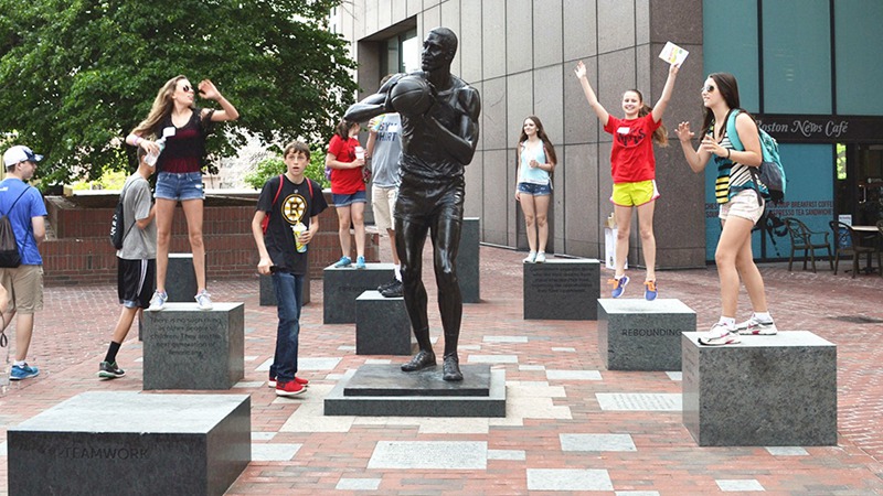 Bill Russell bronze Statue (Boston, USA)