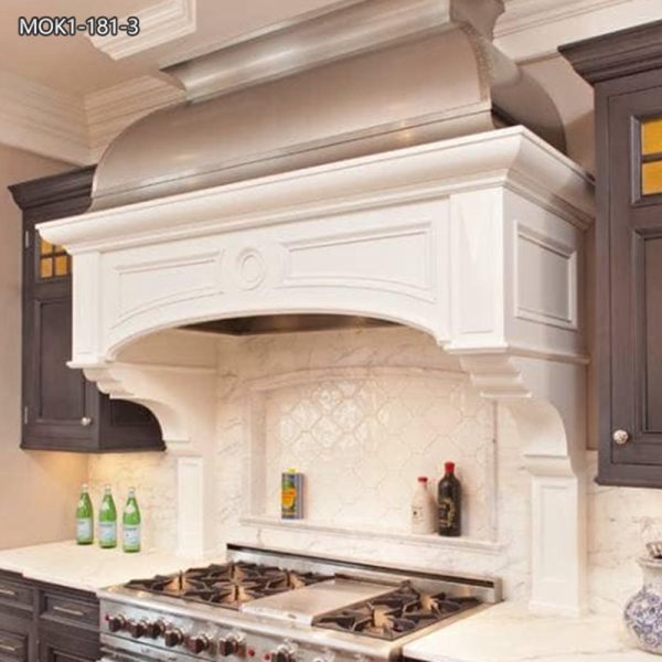 Exquisite Hand Carved Marble Range Hoods for Kitchen