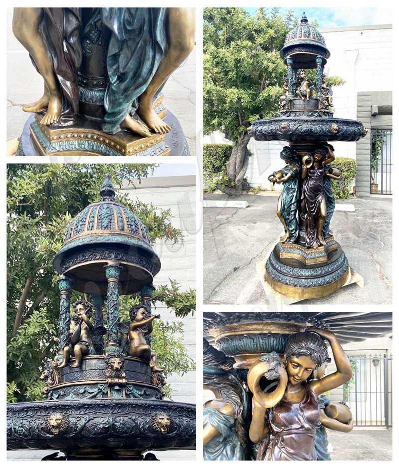 Exquisite bronze sculpture fountain
