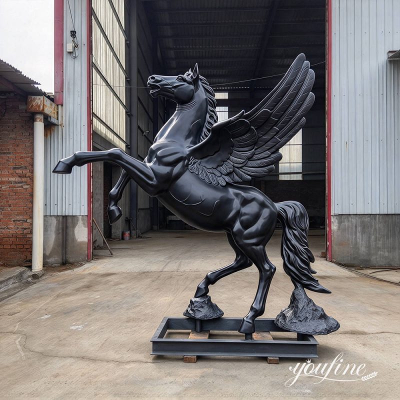 Estátua de Pégaso em bronze finalizada (2)
