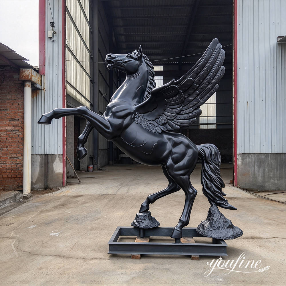 Estátua de Pégaso em bronze finalizada (2)