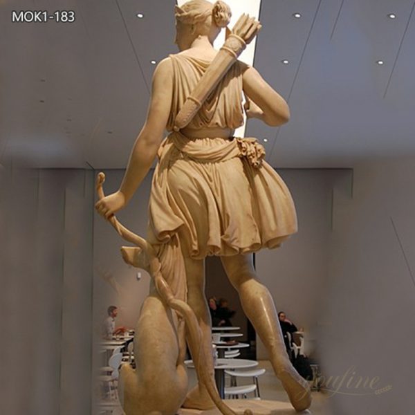 Hand Carved Diana the Huntress Sculpture for Garden