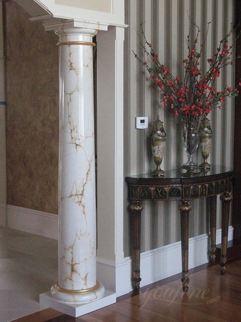 different marble column styles and details