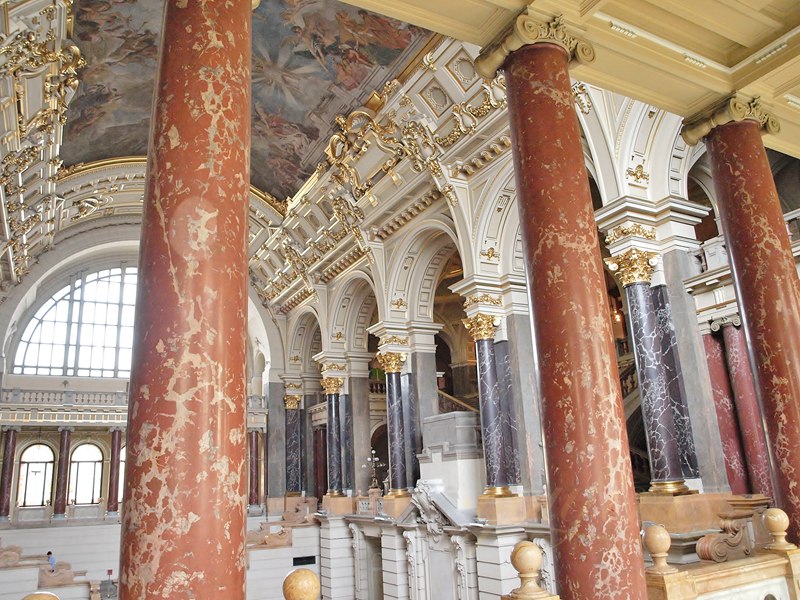 Marble Columns on Different Styles