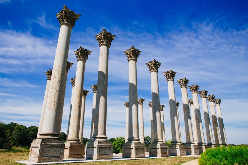 Marble Columns on Different Styles