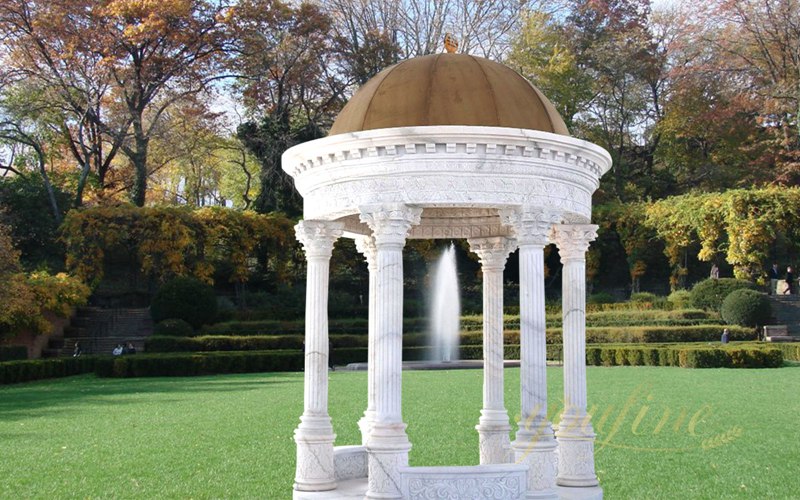 Natural Marble Large Outdoor Gazebo for Garden MOK1-179