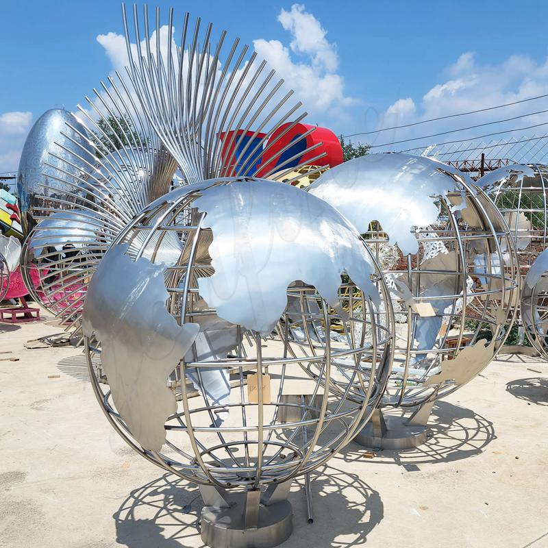 Stainless Steel Earth Sculpture