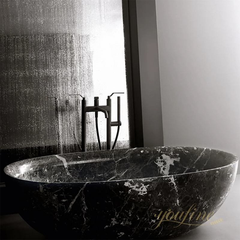 black marble tub