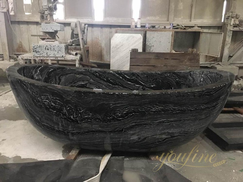 black marble tub