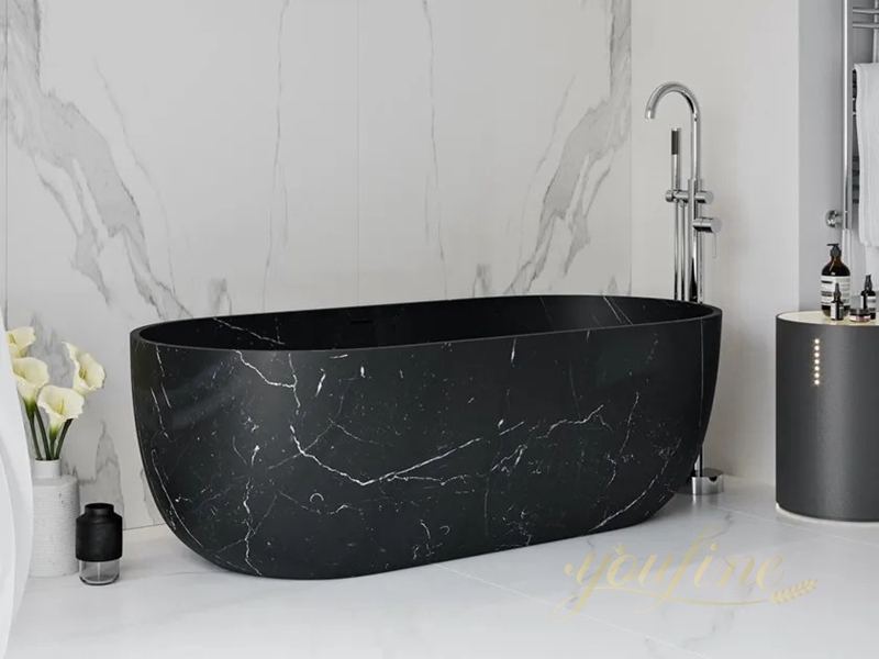 black marble tub