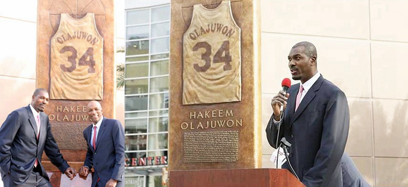 bronze Hakeem Olajuwon Statue (Houston, USA)