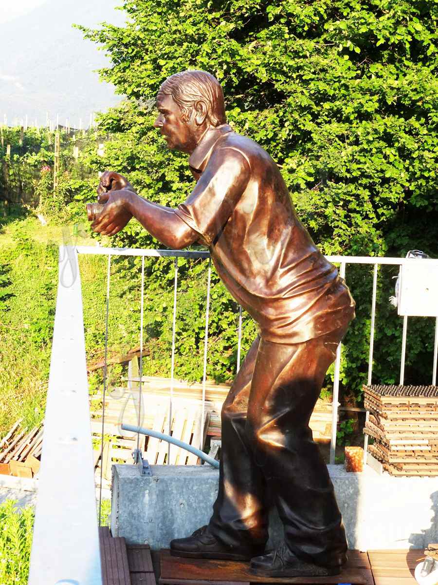 custom old man statue