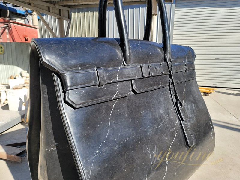 hand carved Birkin bag marble sculpture from YouFine